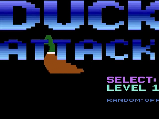 Duck Attack (Homebrew) — Title screen